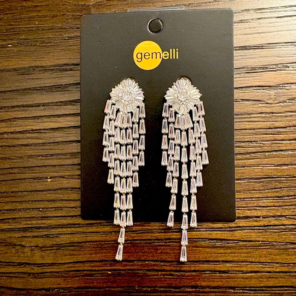 NEW Gemelli silver dangle earrings